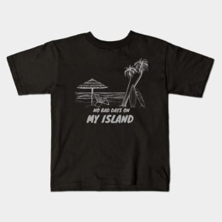 Repro Vintage No Bad Days On My Island Kids T-Shirt